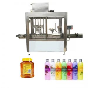 מכונת מילוי בקבוק שמן למסך מגע צבעוני